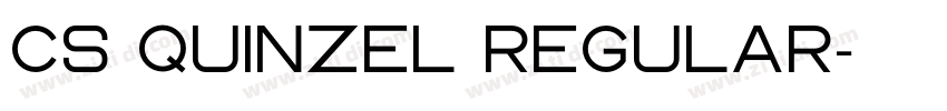 CS Quinzel Regular字体转换